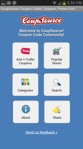 Arts and Crafts Coupons Screenshot